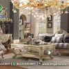Sofa Tamu Ukir Jepara Cream Colour Mewah ST-22, Dirgantara Furniture
