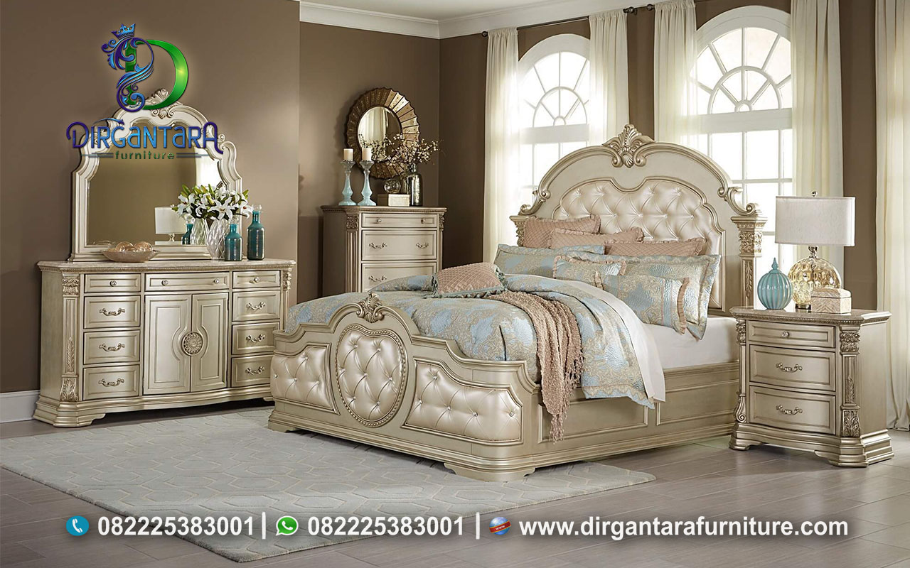 Tempat Tidur Glamour Bergaya Eropa Luxury KS-48, Dirgantara Furniture