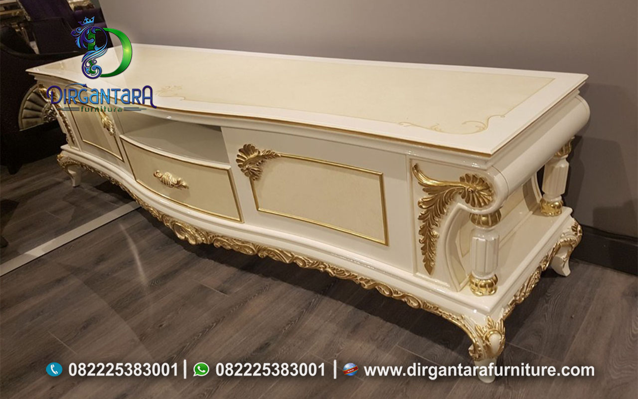 Cabinet TV Duco Ukiran Gold Harga Murah BTV-60, Dirgantara Furniture