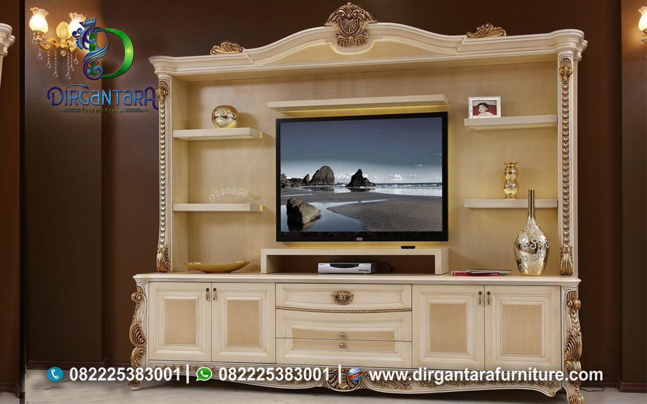 Minimalis Buffet TV Luxury Jati Jepara BTV-64, Dirgantara Furniture