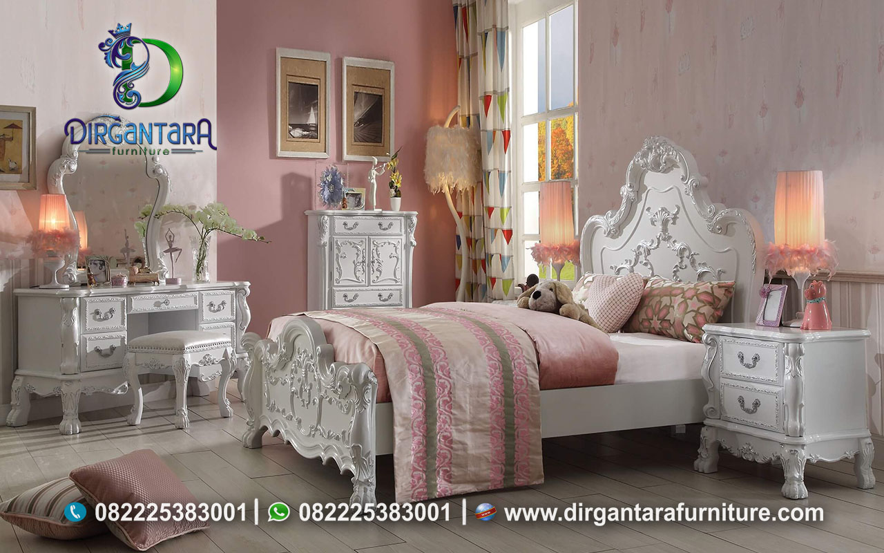 Dekor Cantik Kamar Tidur Putri Warna Pink KS-87, Dirgantara Furniture