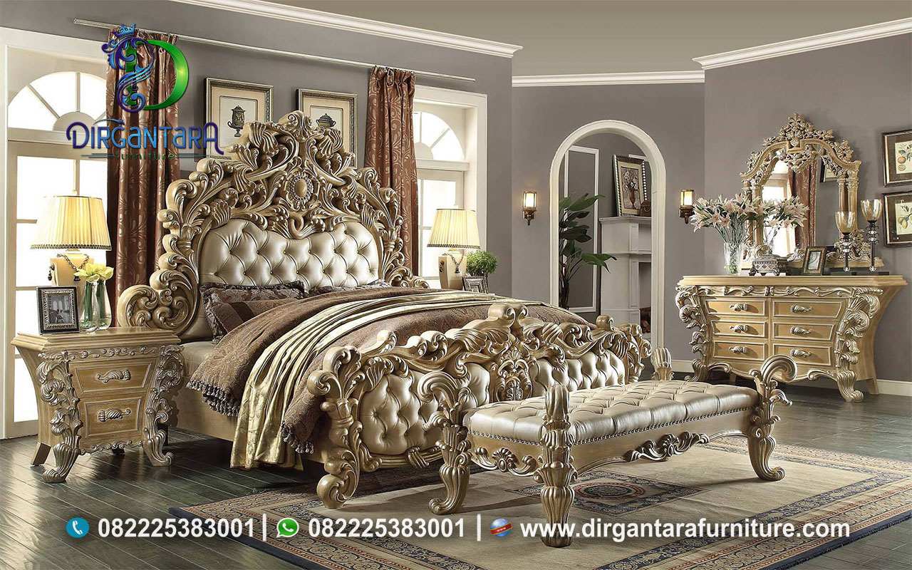 Tempat Tidur Luxury Full Ukir Terpopuler KS-101, Dirgantara Furniture