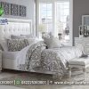 Tempat Tidur Luxury Minimalis Duco Putih KS-144