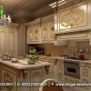 New Kitchen Set Klasik Kombinasi Putih Gold DKS-11, Dirgantara Furniture