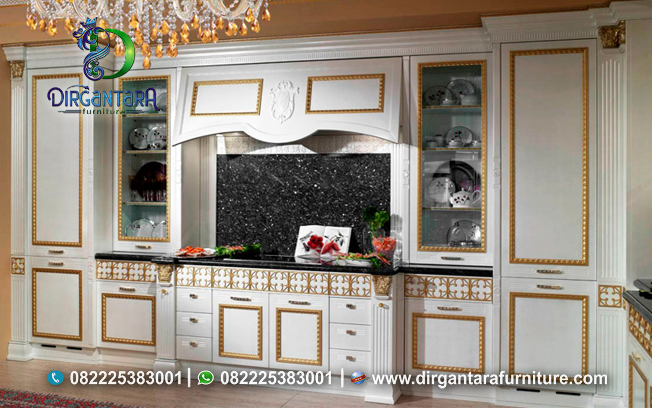 Style Mewah Kitchen Set Modern Kombinasi DKS-13, Dirgantara Furniture