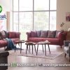 Jual Set Sofa Cansas Diamond Warna Merah ST-65
