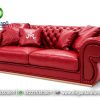 New Sofa Chester Merah Mewah Terpopuler ST-82