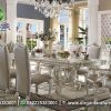 Set Ruang Makan Versille Klasik Eropa Putih Mewah MM-97